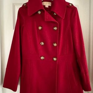 Michael Kors Pea Coat Burgundy